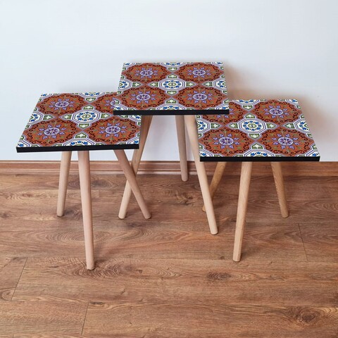 Set masute 3 piese, Leona, 3Shp51, MDF , Multicolor