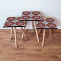 Set masute 3 piese, Leona, 3Shp51, MDF , Multicolor