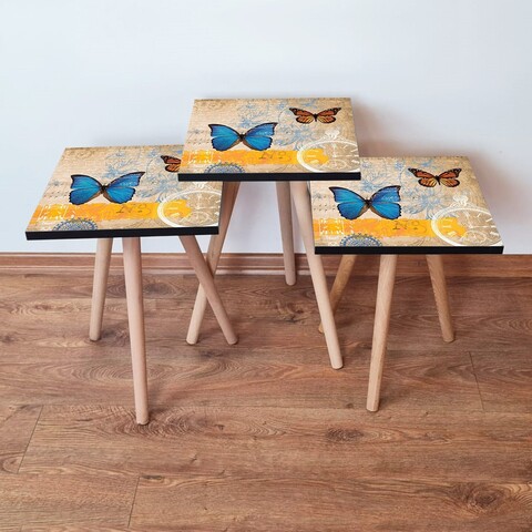 Set masute 3 piese, Leona, 3Shp58, MDF , Multicolor