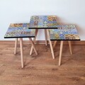 Set masute 3 piese, Leona, 3Shp59, MDF , Multicolor