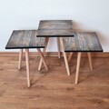 Set masute 3 piese, Leona, 3Shp69, MDF , Gri