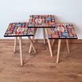 Set masute 3 piese, Leona, 3Shp7, MDF , Multicolor