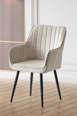 Scaun, Beckley, Nova, MDF , Crem/Negru