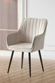 Scaun, Beckley, Nova, MDF , Crem/Negru
