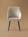 Scaun, Beckley, Nova, MDF , Crem/Negru