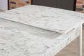Masa extensibila, Hanah Home, Carrara, Alb/Gri