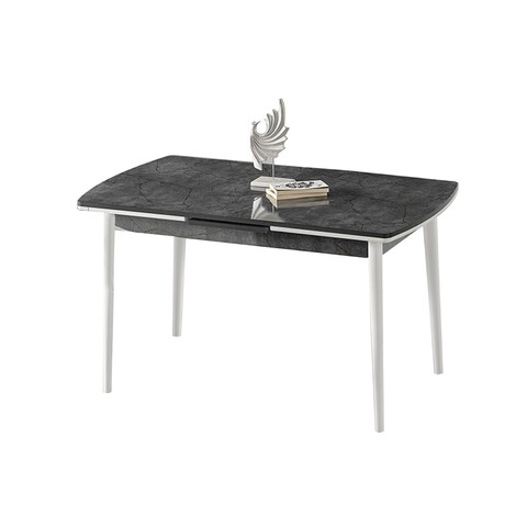 Masa extensibila, Hanah Home, Toskana, Antracit/Alb