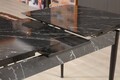 Masa extensibila, Beckley, Trend Bendır, 132x79x76 cm, PAL, Alb/Negru