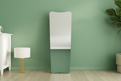 Oglinda decorativa, Siam, Vitros Ayaklı, 55x150x2 cm, MDF , Nisip