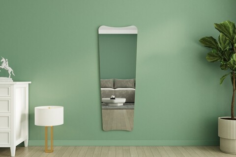 Oglinda decorativa, Siam, Vitros, 55x150x2 cm, MDF , Nisip