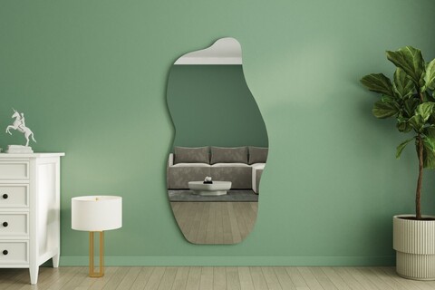 Oglinda decorativa, Siam, Ralia, 70x175x2 cm, MDF , Nisip