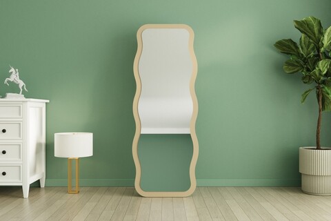 Oglinda decorativa, Siam, Aror, 50x160x2 cm, MDF , Nisip