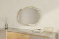 Oglinda decorativa, Siam, Lossa, 52x86x2 cm, MDF , Efes / Marmură