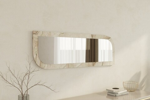 Oglinda decorativa, Siam, Arni, 40x120x2 cm, MDF , Efes / Marmură
