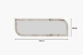 Oglinda decorativa, Siam, Arni, 40x120x2 cm, MDF , Efes / Marmură