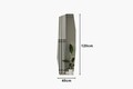 Oglinda decorativa, Siam, Aural, 40x120x2 cm, MDF , Negru