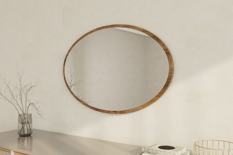 Oglinda decorativa, Siam, Beyo, 60x90x2 cm, MDF , Maro