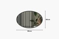 Oglinda decorativa, Siam, Beyo, 60x90x2 cm, MDF , Antracit