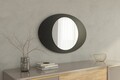 Oglinda decorativa, Siam, Obble, 60x90x2 cm, MDF , Negru