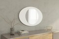Oglinda decorativa, Siam, Obble, 60x90x2 cm, MDF , Alb