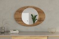 Oglinda decorativa, Siam, Obble, 60x90x2 cm, MDF , Maro
