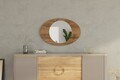 Oglinda decorativa, Siam, Obble, 60x90x2 cm, MDF , Maro