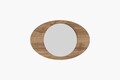 Oglinda decorativa, Siam, Obble, 60x90x2 cm, MDF , Maro