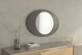 Oglinda decorativa, Siam, Obble, 60x90x2 cm, MDF , Antracit