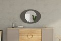 Oglinda decorativa, Siam, Obble, 60x90x2 cm, MDF , Antracit