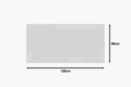 Oglinda decorativa, Siam, Moen, 60x120x2 cm, MDF , Alb