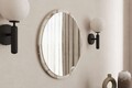 Oglinda decorativa, Siam, Ozze, 60x60x2 cm, MDF , Marmura