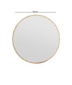 Oglinda decorativa, Siam, Ozze, 60x60x2 cm, MDF , Marmura