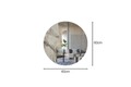 Oglinda decorativa, Siam, Oula, 60x60x2 cm, MDF , Marmura