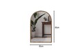 Oglinda decorativa, Siam, Brilya, 60x90x2 cm, MDF , Stejar