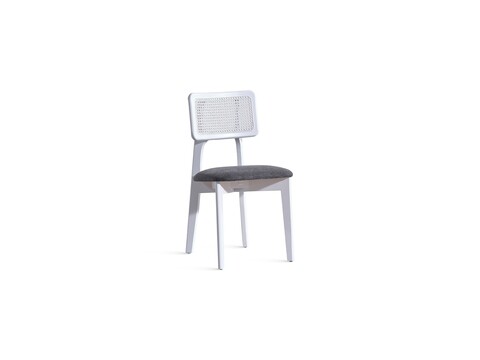 Scaun, Fairfax, Albina, 45x81x46 cm, Lemn de fag, Alb