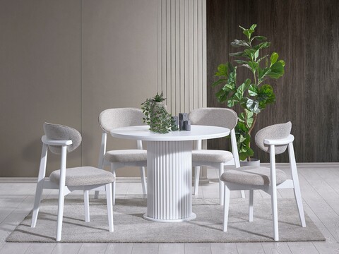 Masa, Fairfax, Silva, 100x75x100 cm, MDF , Alb