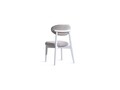 Set masa si 4 scaune, Fairfax, Aqua, MDF , Alb