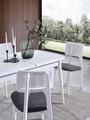 Set masa extensibila si 4 scaune, Hanah Home, Milla, Alb