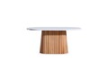 Set masa si 6 scaune, Hanah Home, Pera, Alb / Natural