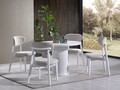 Set masa si 4 scaune, Fairfax, Silva, MDF , Alb