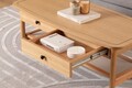 Masuta de cafea, Howard, Daisy, 120x55x45 cm, MDF , Natural/Lemn