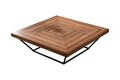 Masuta de cafea, Howard, Cora, 100x32x100 cm, MDF , Maro