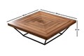 Masuta de cafea, Howard, Cora, 100x32x100 cm, MDF , Maro
