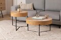 Set masute 2 piese, Howard, Islo, MDF , Natural