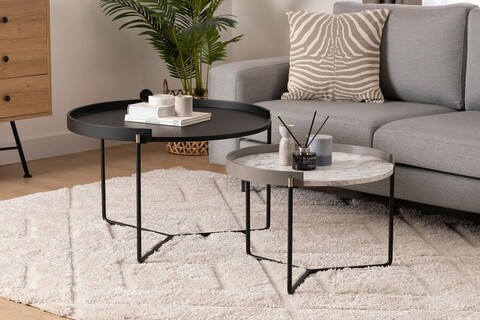 Set masute 2 piese, Howard, Mandy, MDF , Antracit