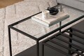 Masuta de cafea, Howard, Charlotte, 90x37x90 cm, PAL, Negru