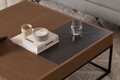 Masuta de cafea, Howard, Lena, 90x37x90 cm, PAL, Maro