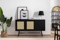 Consola, Howard, Nala 160, 160x90x40 cm, PAL, Negru