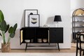 Consola, Howard, Nala 160, 160x90x40 cm, PAL, Negru