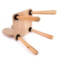 Scaun de masa pentru bebelusi, Hanah Home, BLTYZ-AKTV042, 30x57x30 cm, Stejar